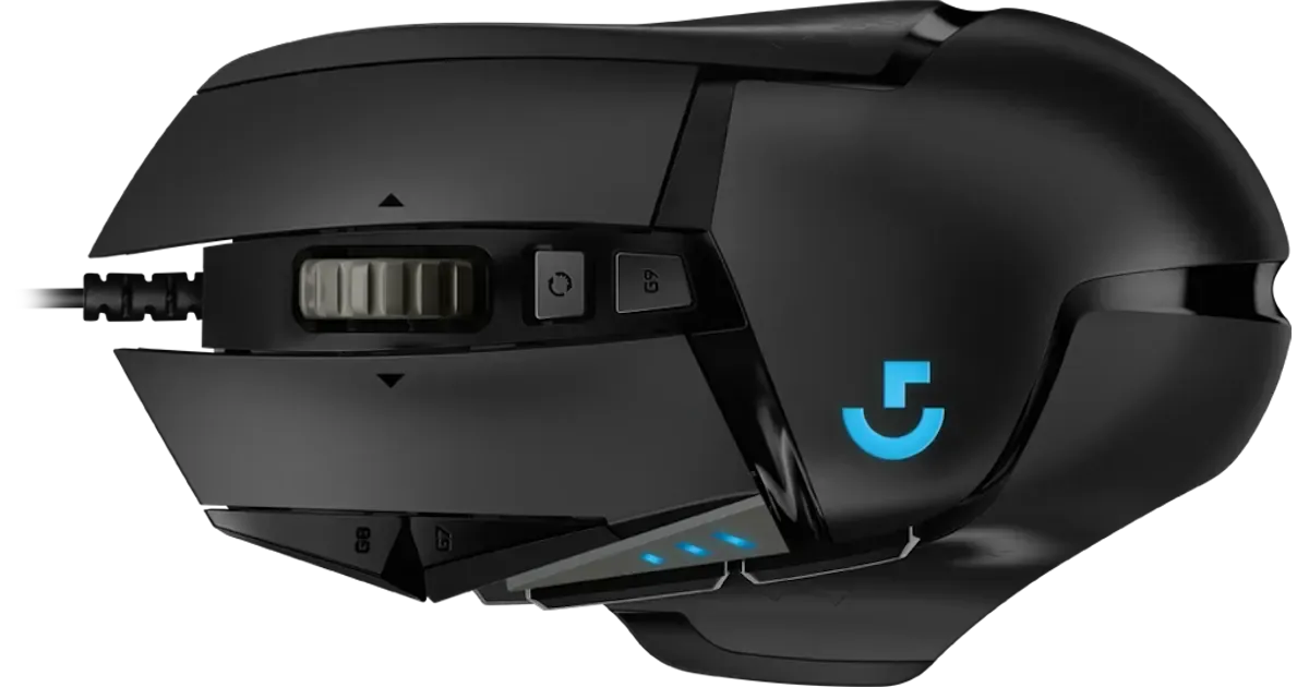 Logitech G502 HERO Gaming-Maus, HERO 25K Sensor, 11 programmierbare Tasten, RGB, schwarz